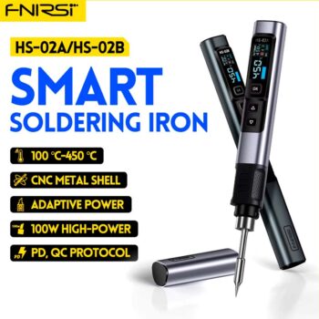 FNIRSI HS-02 Smart Electric Soldering Iron PD 100W