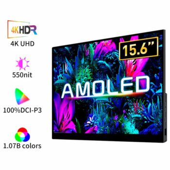 15,6/13″ 4K OLED Touch Screen Portable Monitor 550Nit