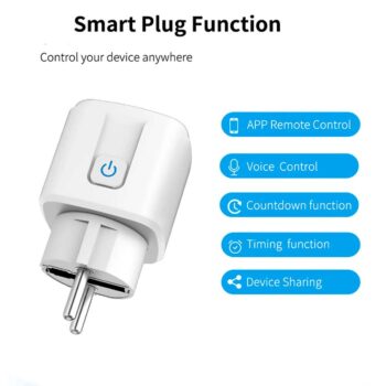 TNCE TUYA wifi or zigbee3.0 Smart Socket 16/20A