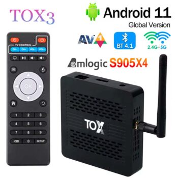 TOX3 Smart TV Box Android 11 4GB 32GB with Amlogic S905X4