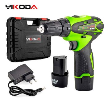 YIKODA 12V/16.8V/21V Electric Drill Rechargeable Lithium Battery