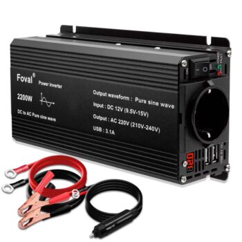 Pure Sine Wave Inverter DC 12V to AC 220V 2600W